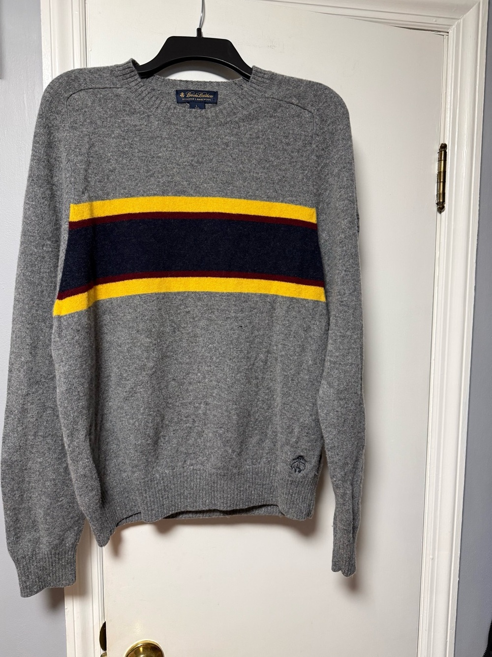 Head of the Charles Regatta Brooks Brothers Gray Crewneck Sweater